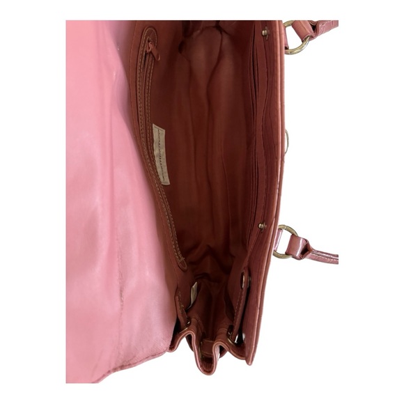 Worthington Pink Croc/Alligator Pattern Shoulder Bag with Double Top Handle - Picture 10 of 14